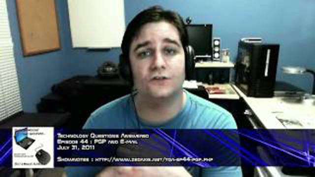 Steve Smith, host of your Technology Questions Answered, explains why you should digitally sign and encrypt all e-mail, and provides listeners with a link to a free e-mail certificate service.