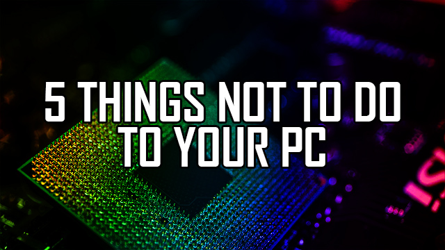 Bad Practices and pranks to avoid with your computer. 