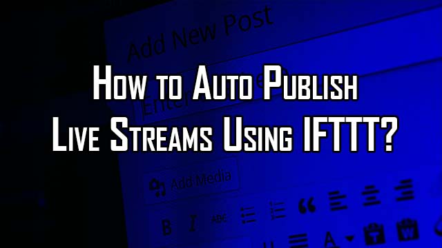 A demonstration on how to use a free tool called IFTTT, which allows anyone to automatically publish content on many websites. 