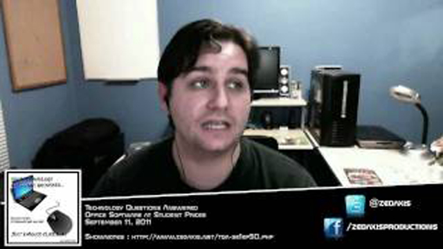 Steve Smith, host of your Technology Questions Answered, suggest three free office solutions for students who need office software for their courses.