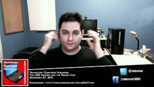 Steve Smith, host of your Technology Questions Answered, talks about taking back control of your sound card, after having your computer hijacked by a USB headset. He explains how to regain control, and how to use this to your own advantage.