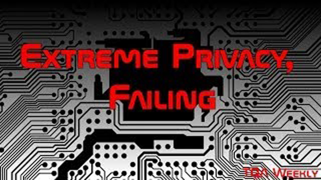 Steve Smith talks about privacy, and the lack there of. Also mentions methods of transmitting messages more securely, and how some methods fail, because of ISPs. 