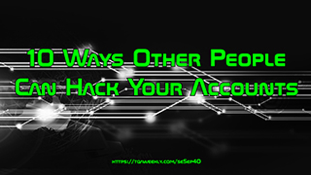 Steve Smith talks about some of the many social engineering tactics some people may use to gain access to your accounts online. 